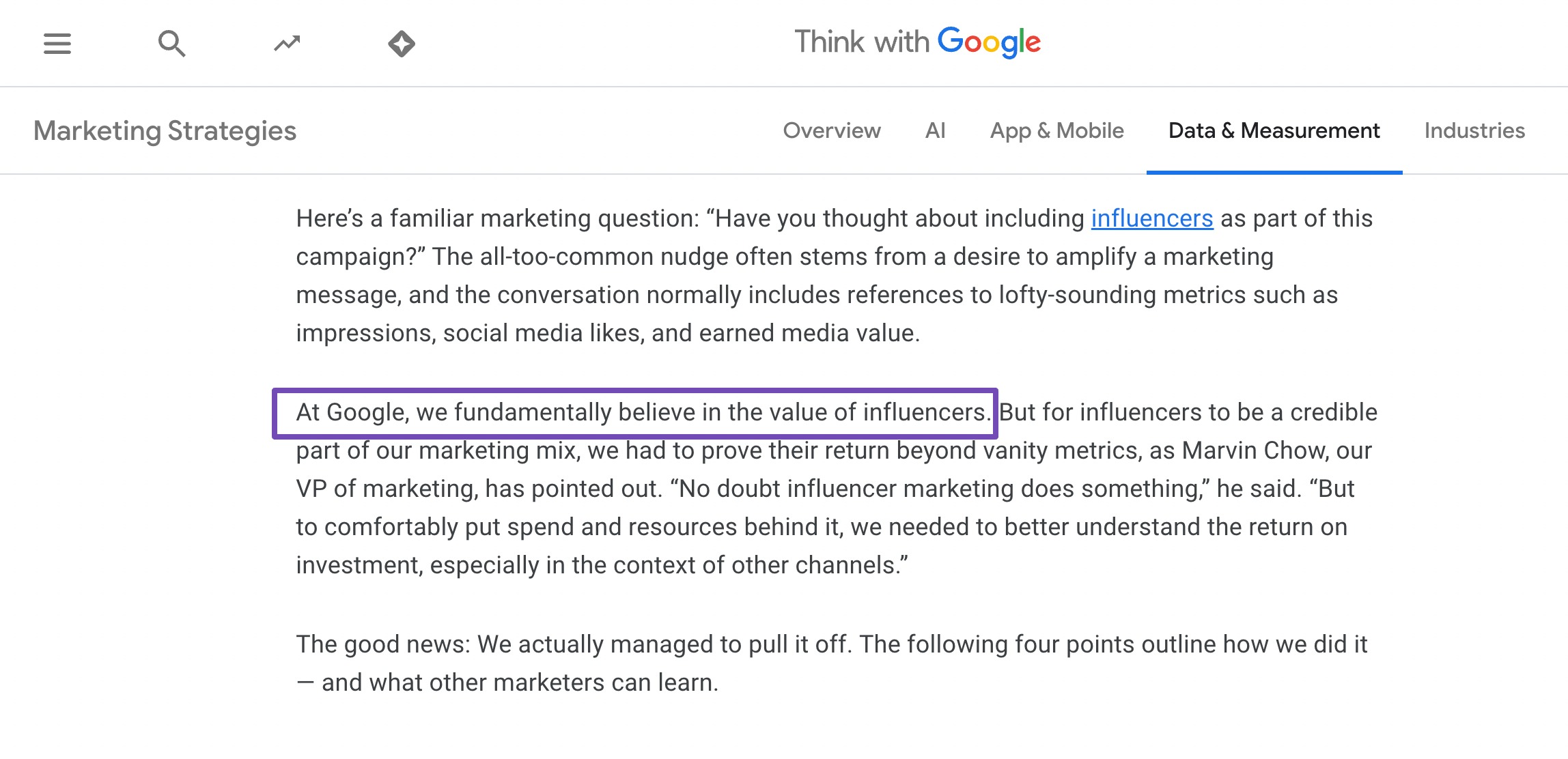 Influencer Marketing