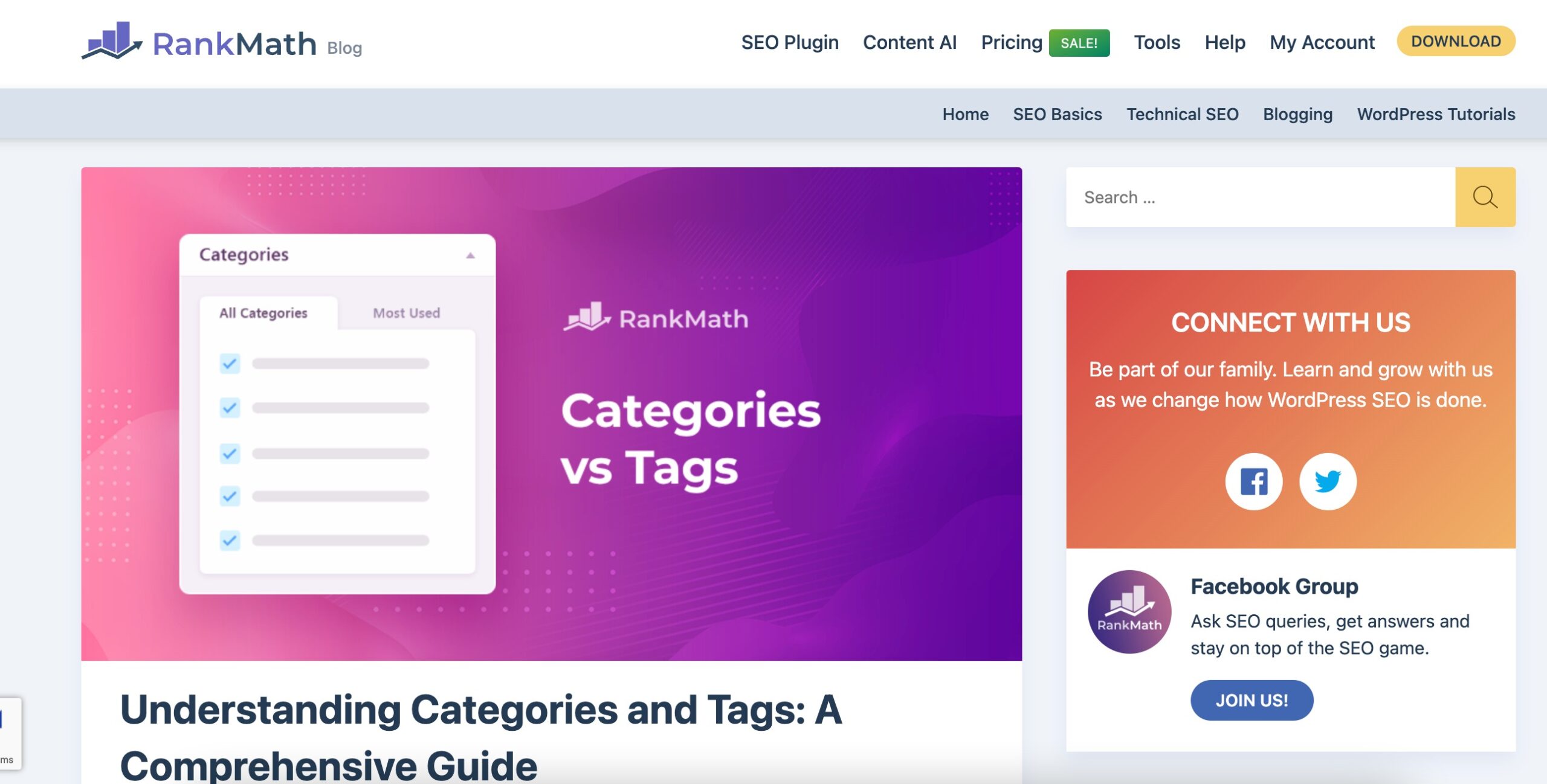 Pages vs Posts - Post example