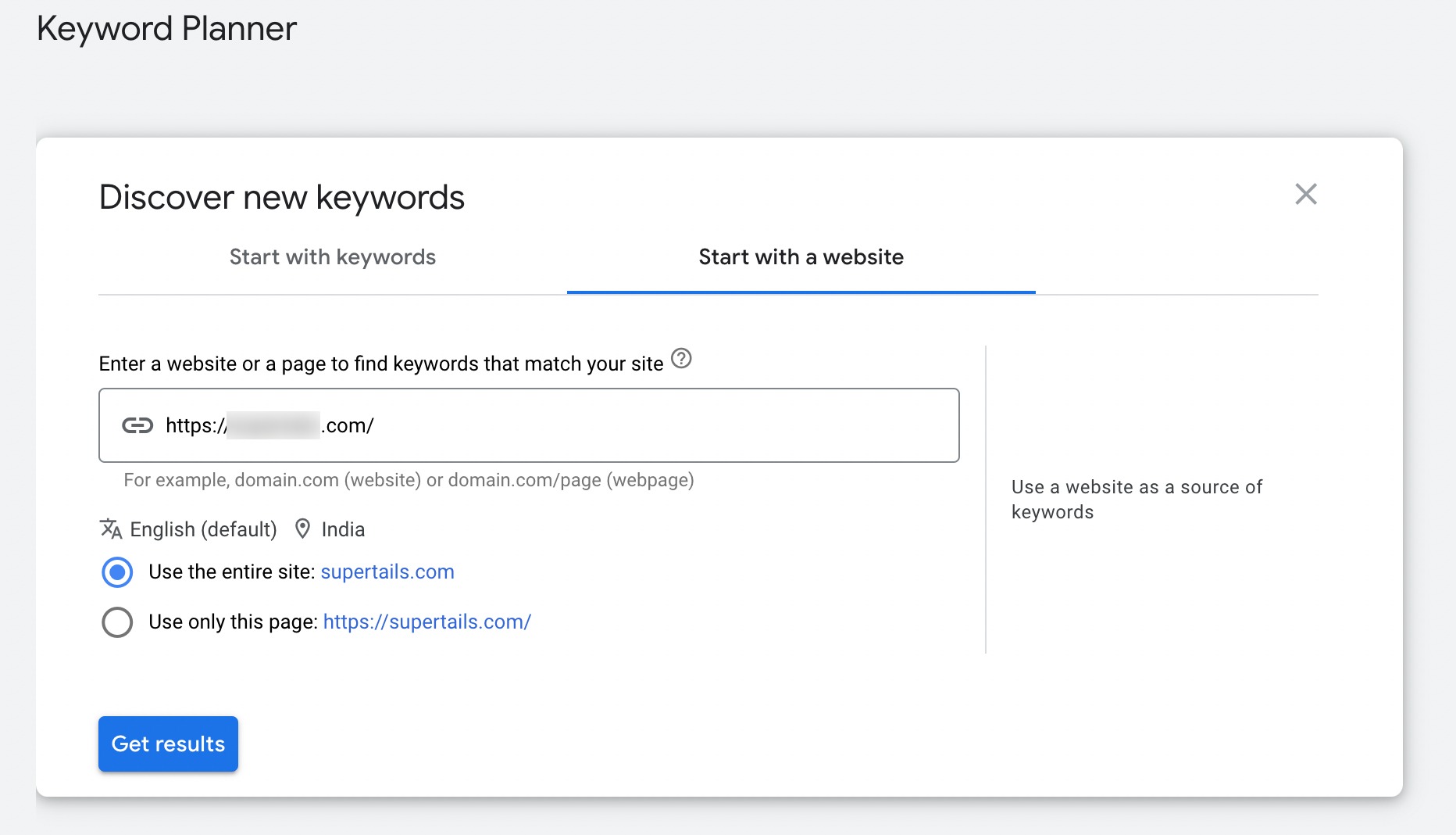Keyword Planner