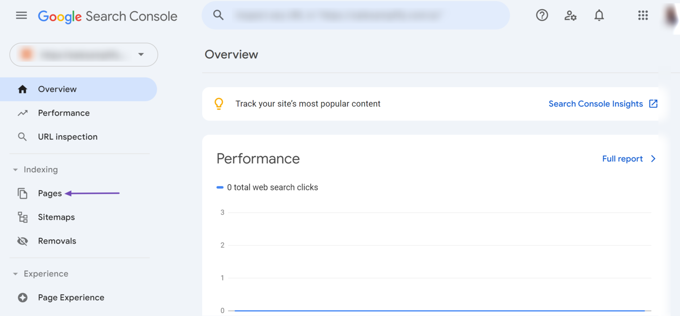 Head to Pages from your dashboard
