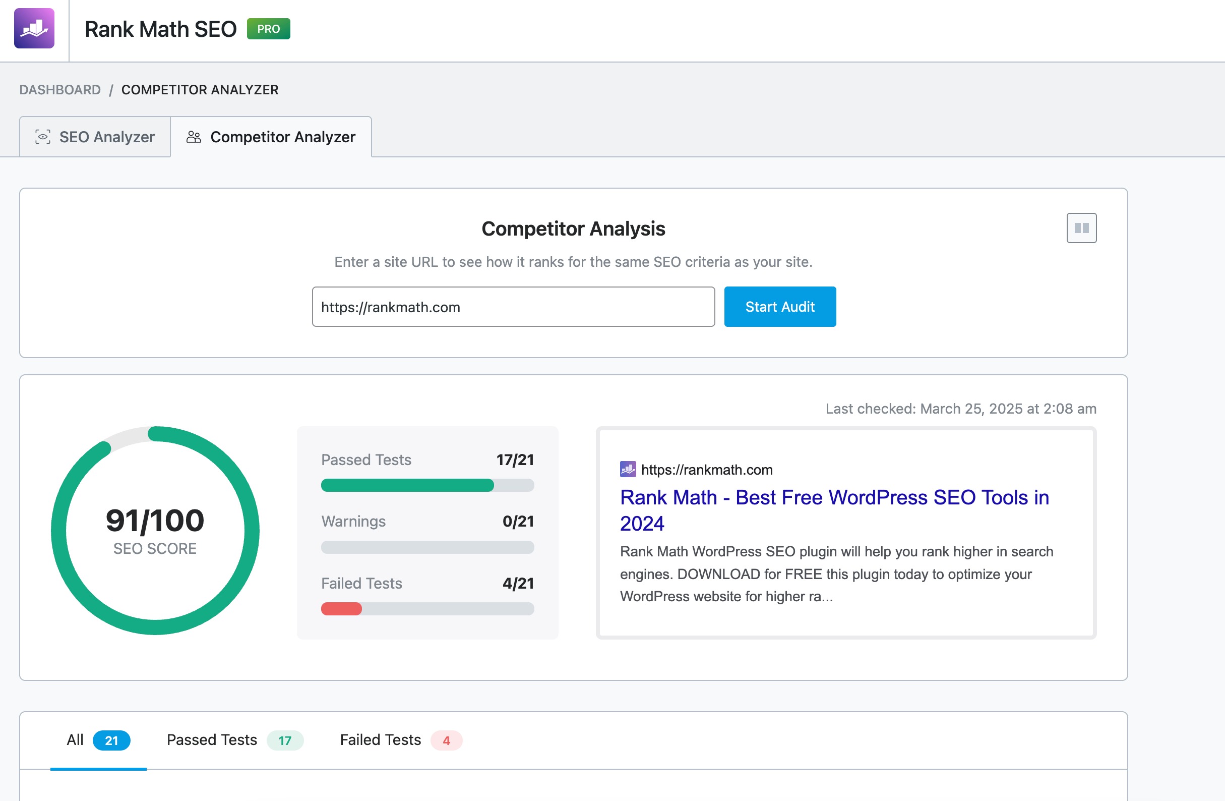 Competitor Analyzer